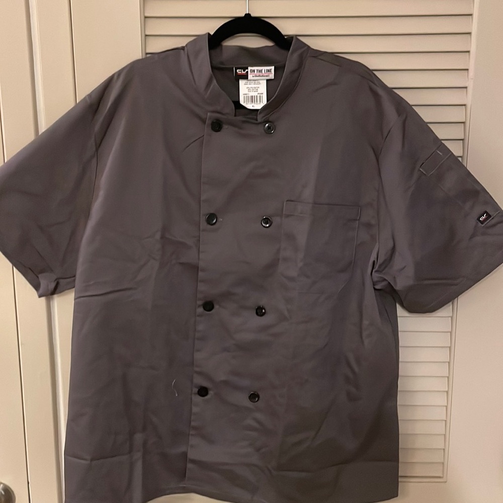 Brand new chef uniforms chef coat size xl brown